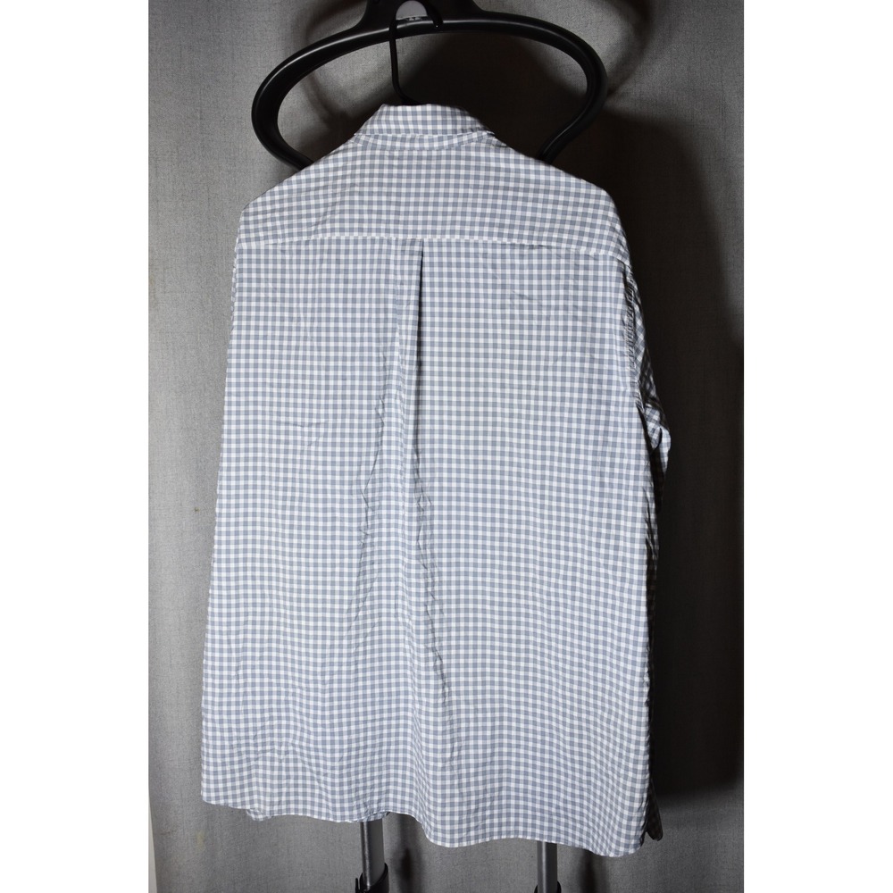 Vineyard Vines On-The-Go Performance Gingham Button Down Shirt Mens XL Blue